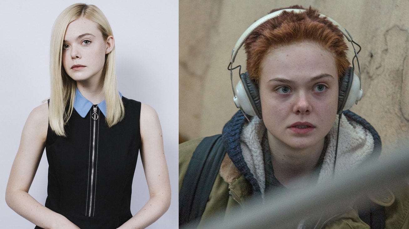 エル・ファニング（左）、「アバウト・レイ 16歳の決断」で主人公レイを演じたエル・ファニング（右）。Photo by Jeff Vespa / Contour by Getty Images