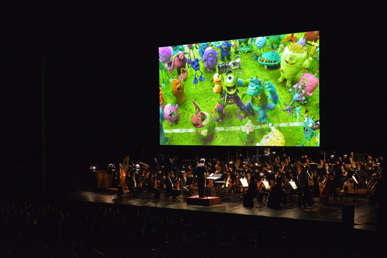 「ピクサー・イン・コンサート」2014年公演の様子。(c)Disney / Pixar 「PIXAR IN CONCERT 2014より」