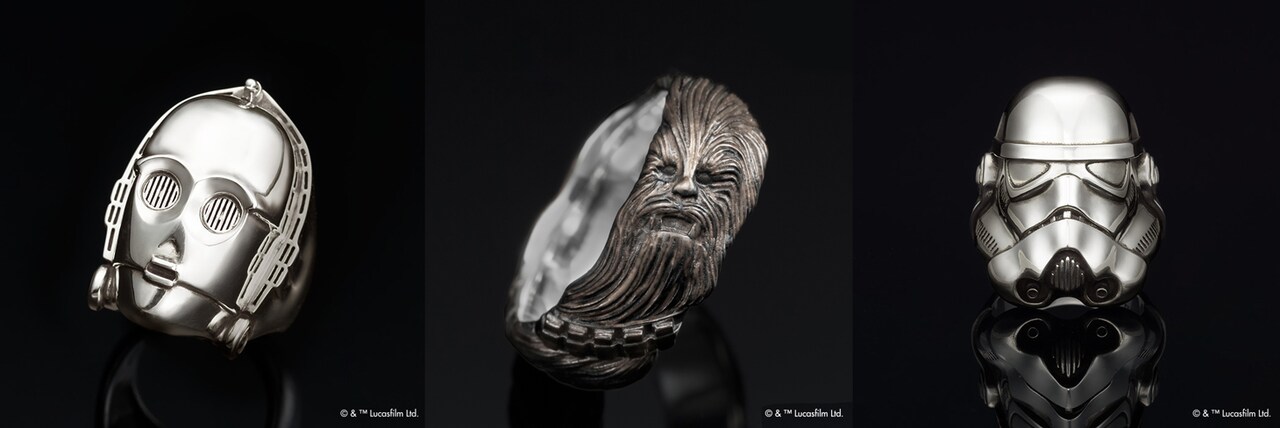 「スター・ウォーズ」ジュエリーのリング。