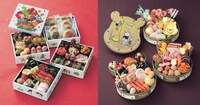 おせち・トイ・ストーリー・四段重（左）、おせち・くまのプーさん・三段（右）。(c)Disney／Pixar  (c)Disney Based on the "Winnie the Pooh"works by A.A.Milne and E.H.Shepard.