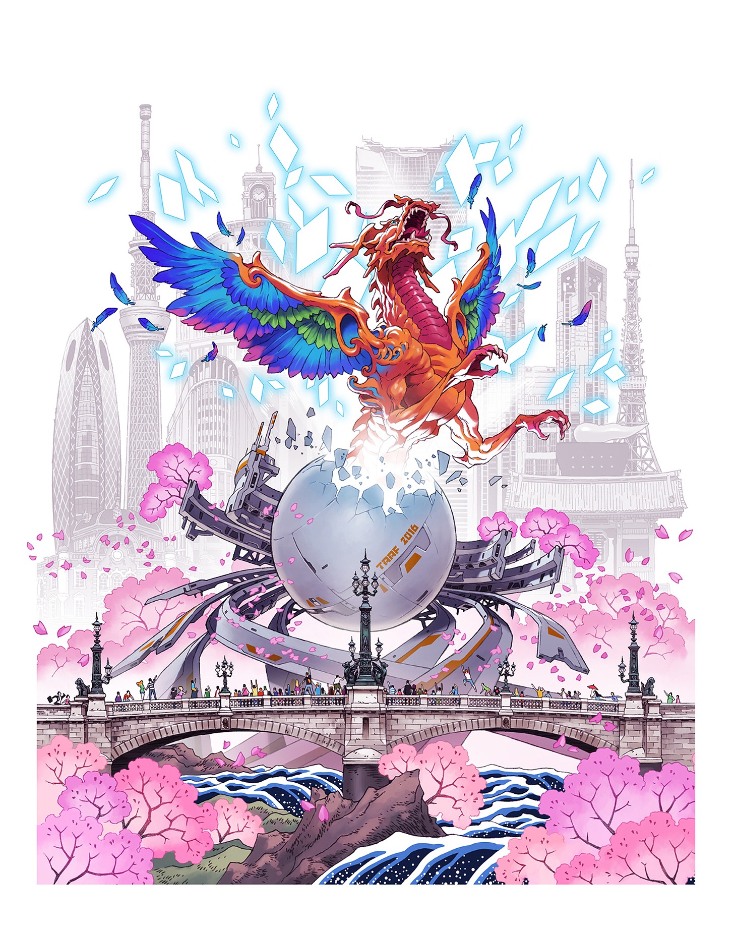 東京アニメアワードフェスティバル2016 ポスタービジュアル (c)TAAFEC. All Rights Reserved.