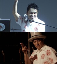 電気グルーヴの石野卓球（上）とピエール瀧（下）。(c)2015 DENKI GROOVE THE MOVIE? PROJECT