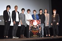 「メサイア -深紅ノ章-」初日舞台挨拶の様子。