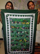 モン族の歴史が語られる布レリーフ（3万円コース）