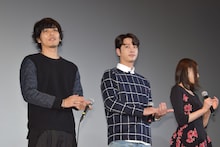 左から久保田悠来、チャンソン、大野いと。