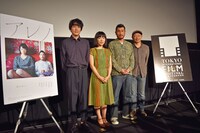 「アレノ」舞台挨拶の様子。