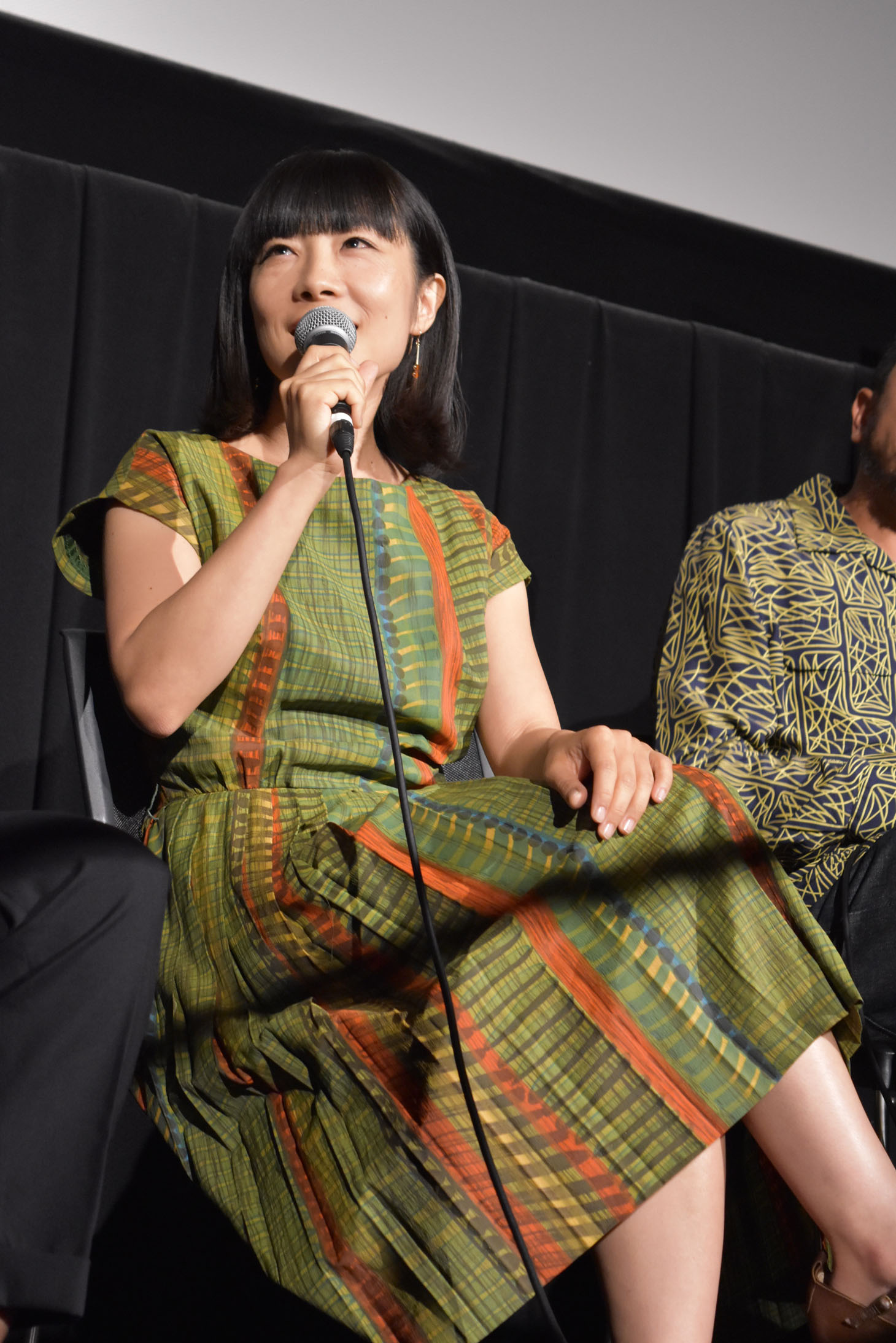 Q&Aコーナーにて、観客からの質問に答える山田真歩。