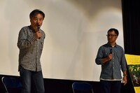 左から黒沢清、菊地健雄。