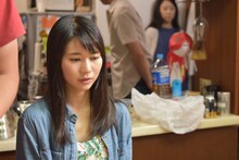 「天川ラバーズスーサイド」撮影現場での庄司芽生。