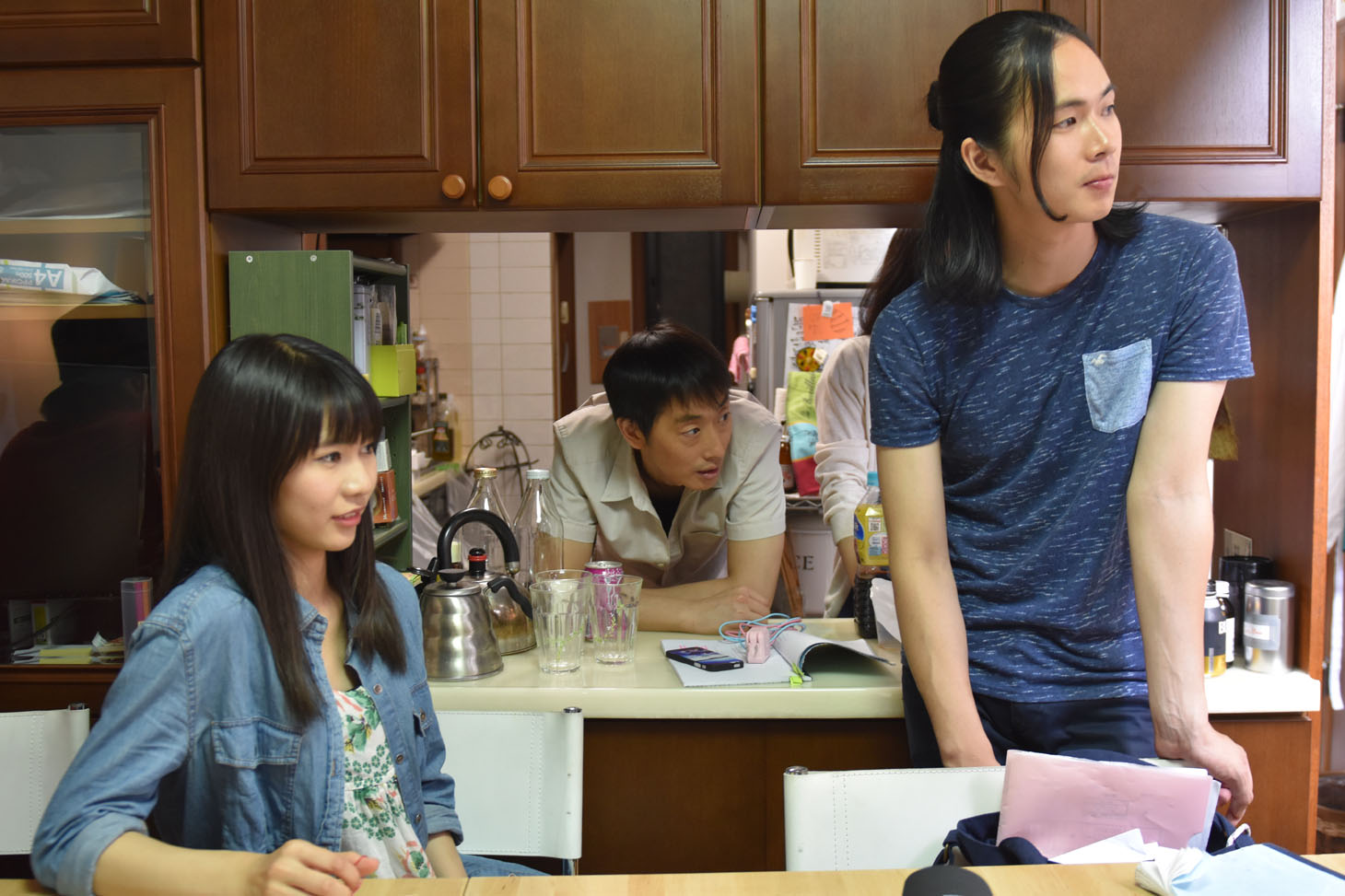 「天川ラバーズスーサイド」撮影現場の様子。