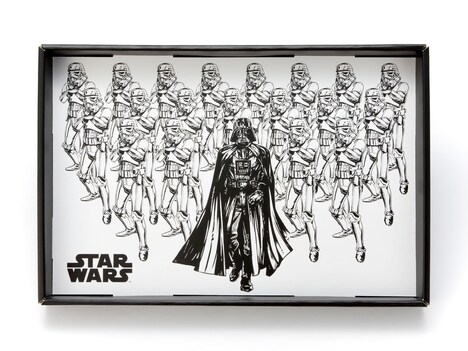 「スター・ウォーズ ビーンズコレクションボックス・ディスプレイポケットセット」コレクションボックスのフタ裏面。