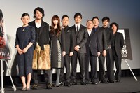 「劇場版 MOZU」ワールドプレミア完成記念トークショーの様子。