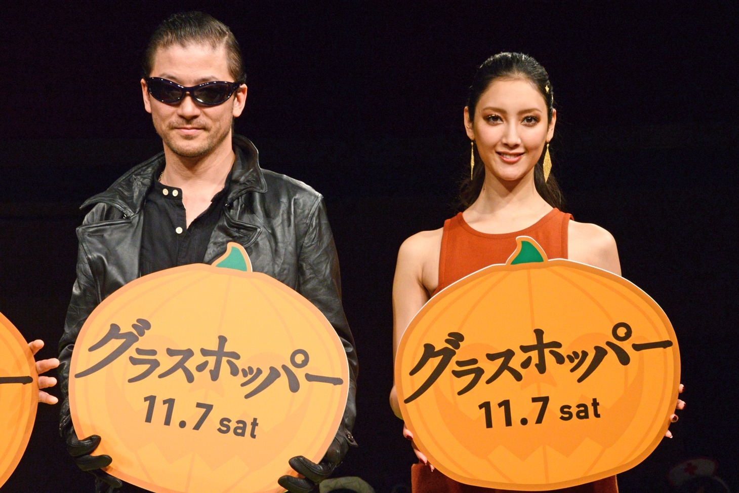 「グラスホッパー」ハロウィン試写会の様子。