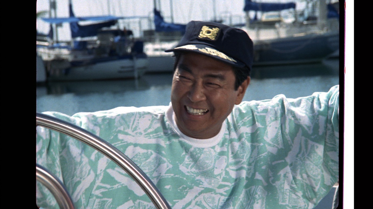 1987年に撮影され、お蔵入りとなっていた「松竹梅」CM。（製作著作：石原プロモーション）