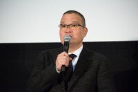 2015年10月28日、「劇場霊」ジャパンプレミアに出席した中田秀夫。