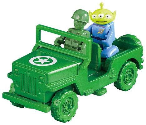 「トイ・ストーリー トミカ」乗せ換え例 (c)Disney / Pixar