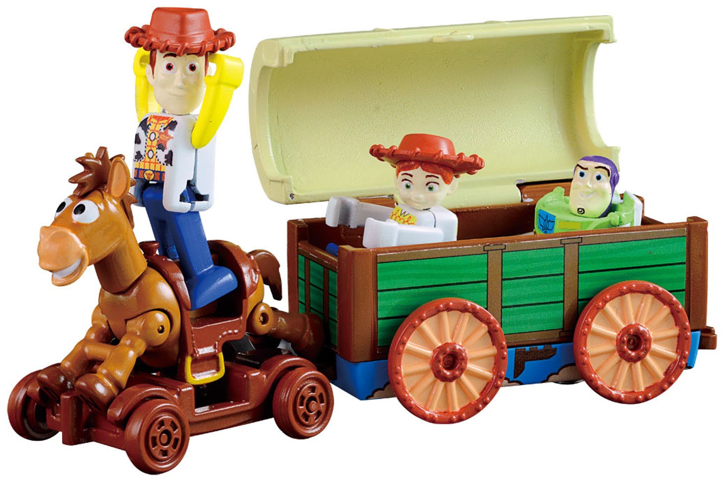 「トイ・ストーリー トミカ」乗せ換え例 (c)Disney / Pixar