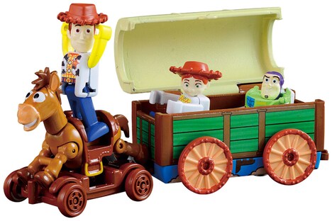 「トイ・ストーリー トミカ」乗せ換え例 (c)Disney / Pixar