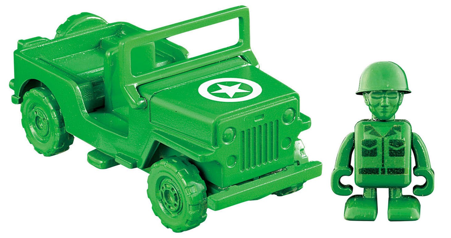 「トイ・ストーリー トミカ」グリーンアーミーメン＆ミリタリートラック（1080円） (c)Disney / Pixar