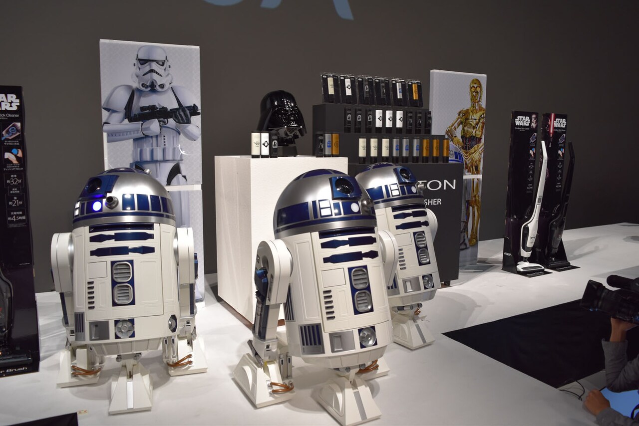 「AQUA『STAR WARS』シリーズ」新商品発売発表会の様子。