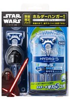 「ハイドロ５ ホルダーハンガーパック（替刃5コ付）」 (c) & TM Lucasfilm Ltd.
