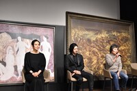「FOUJITA」大学生向けティーチイン試写会の様子。