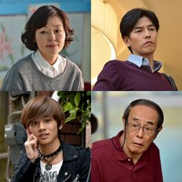 左上から時計回りに小林聡美、要潤、志賀廣太郎、北村匠海。