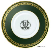 ドズルセットのソーサーに描かれたジオン公国の紋章。