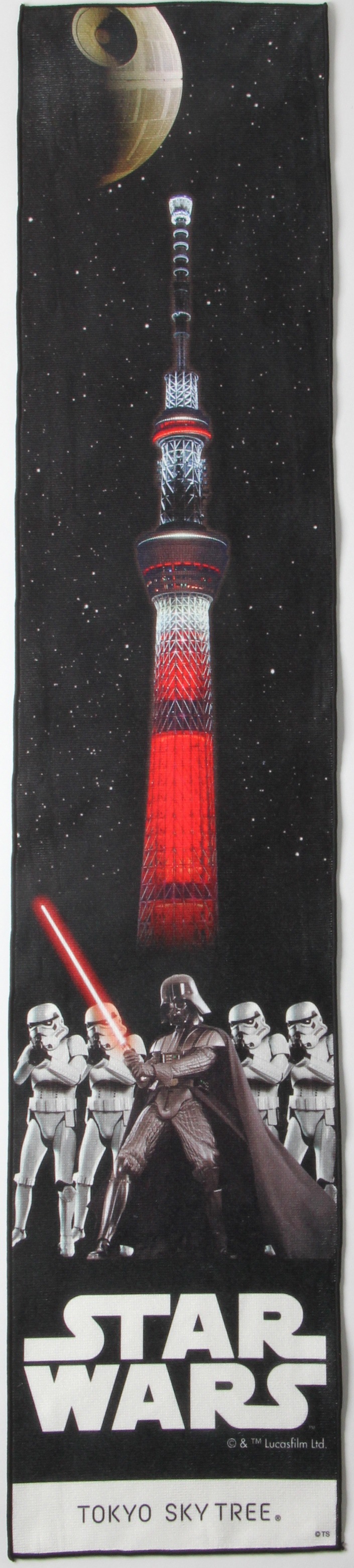 「STAR WARS TOKYO SKY WALK at TOKYO SKYTREE」マフラータオル Dark side（イメージ） 1728円
