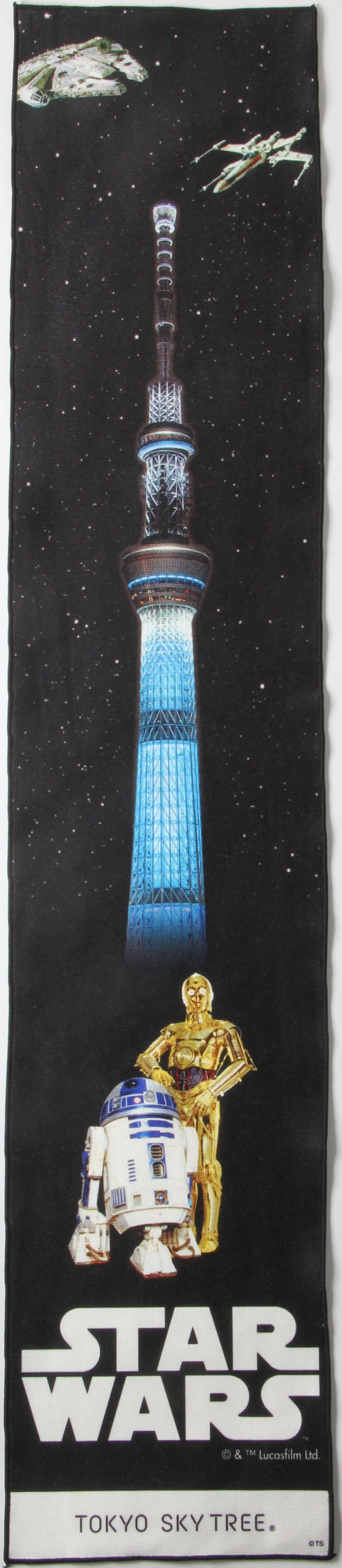 「STAR WARS TOKYO SKY WALK at TOKYO SKYTREE」マフラータオル Light side（イメージ） 1728円