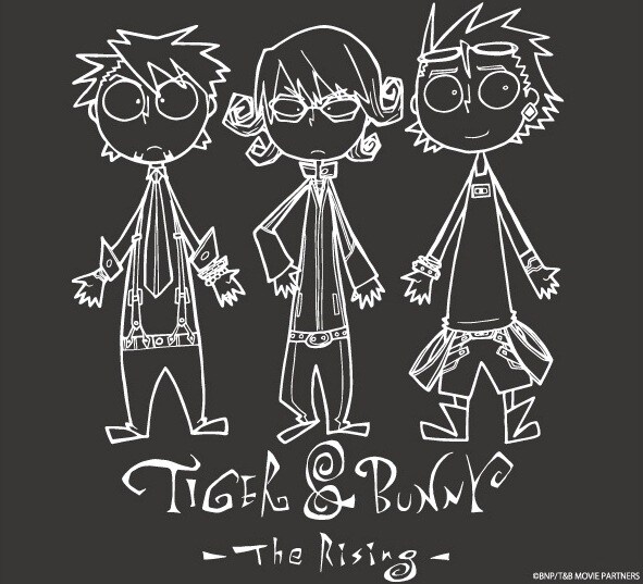 「劇場版 TIGER & BUNNY-The Rising-」主要キャラクターのデフォルメイラスト。(c)BNP/T&B MOVIE PARTNERS