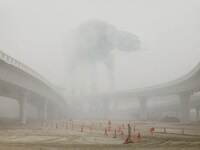 Dark Lens, AT-AT in Fog, Dubai, 2009 (c)Cédric Delsaux