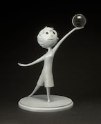ジェローム・ランフト｜《ヨロコビ》｜「インサイド・ヘッド」（2015年）｜ウレタン樹脂鋳造｜(c)Disney/Pixar