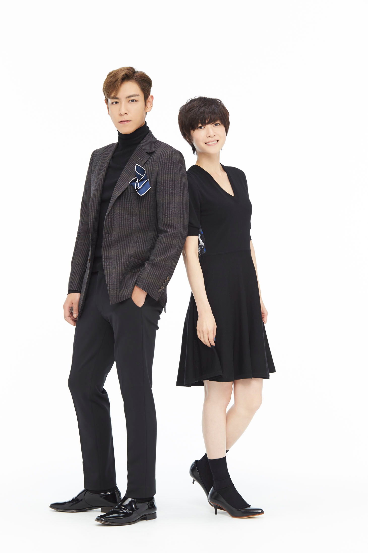 左からT.O.P from BIGBANG チェ・スンヒョン、上野樹里。