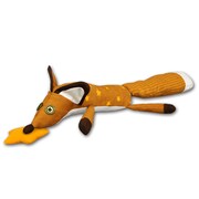 「みんなのくじ リトルプリンス 星の王子さまと私」ラストゲット賞の星付きキツネのぬいぐるみ（全長約65cm）。