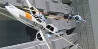 展示作品一例「X-wing and TIE Fighter in Death Star Trench」Ralph McQuarrie