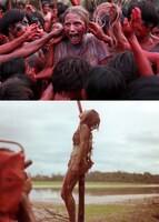 「グリーン・インフェルノ」（上）「食人族」（下）