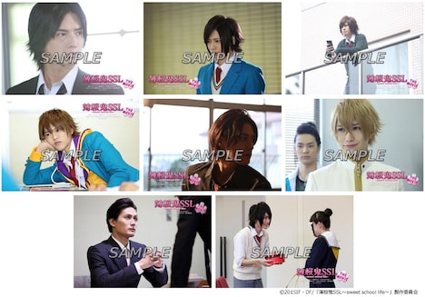 「薄桜鬼 SSL ～sweet school life～ THE MOVIE」前売り券特典の生写真。(c)2015 IF・DF/「薄桜鬼 SSL ~sweet school life~」製作委員会