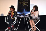 「ひそひそ星」Q&Aイベントの様子。左から園子温、神楽坂恵。