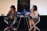 「ひそひそ星」Q&Aイベントの様子。左から園子温、神楽坂恵。