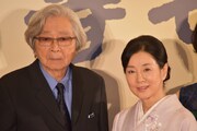 左から山田洋次、吉永小百合。