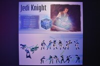 ジェダイの規範が記されたボード。