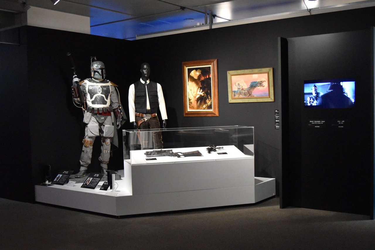 「スター・ウォーズ展 未来へつづく、創造のビジョン。」展示の様子。