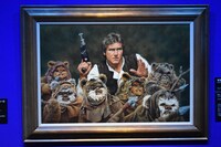 「毛玉」と題された絵画。