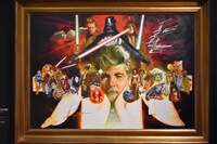 ジョージ・ルーカスをモデルにした絵画。