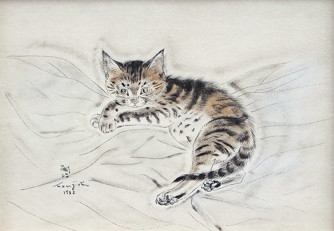 「休息する子猫」（ビュイッソン証明印）（写真提供：伊勢丹）