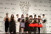 「VOGUE JAPAN Women of the Year 2015 & Rising Star of the Year 2015」授賞式の登壇者たち。