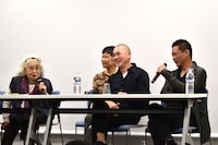 左から野上照代、ツァイ・ミンリャン、リー・カンション。