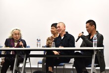 左から野上照代、ツァイ・ミンリャン、リー・カンション。