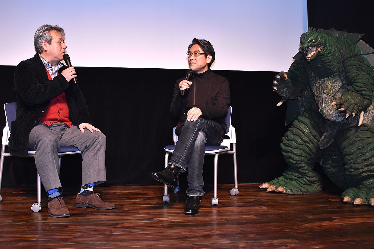 「映画秘宝Presents ガメラ生誕50周年祭」の様子。